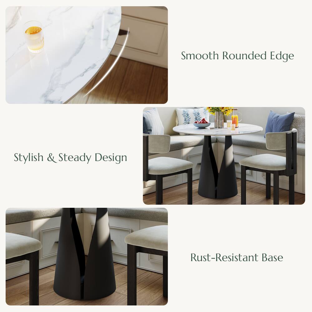 Smooth Rounded Edge  
Stylish & Steady Design  
Rust-Resistant Base