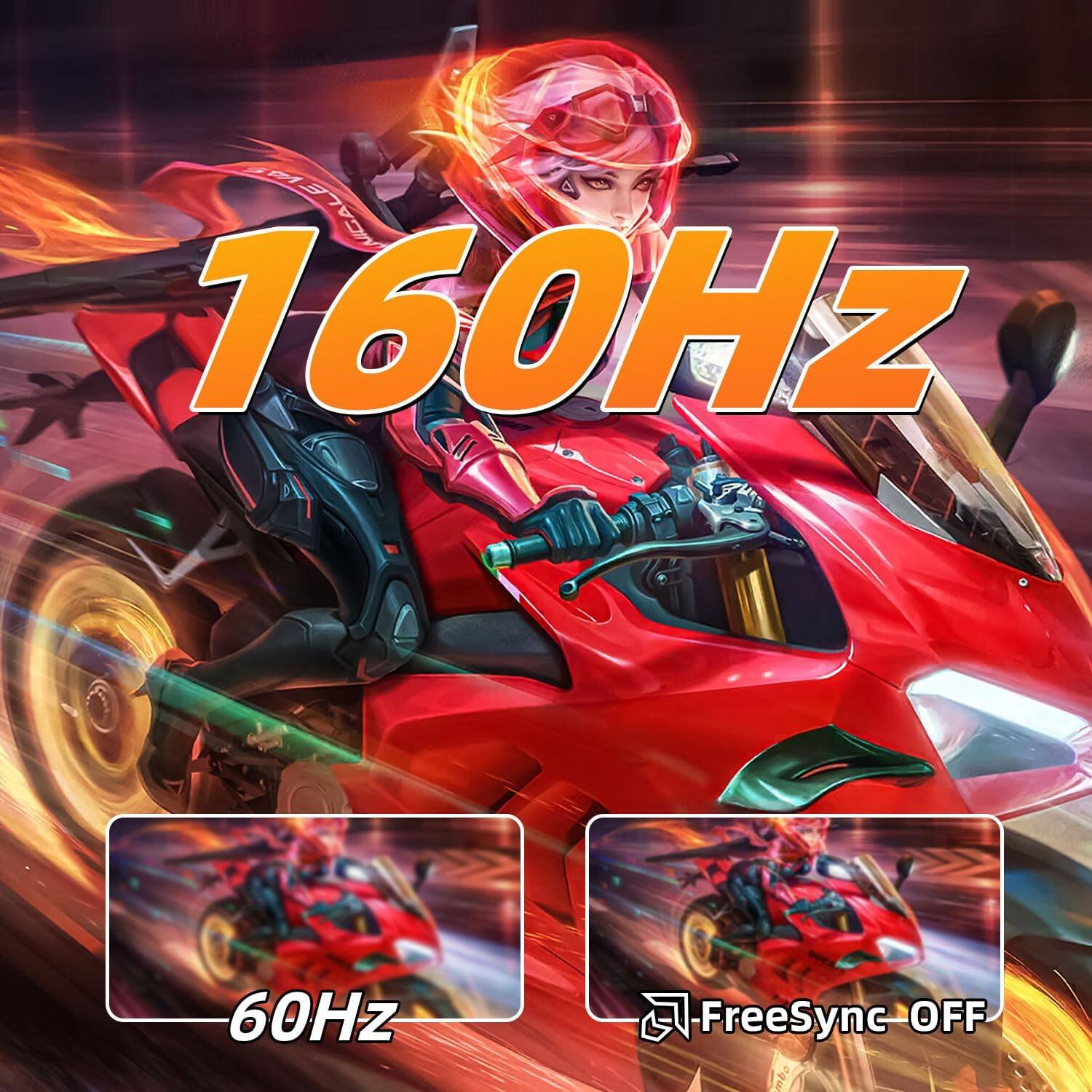 160Hz  
60Hz  
FreeSync-C OFF
