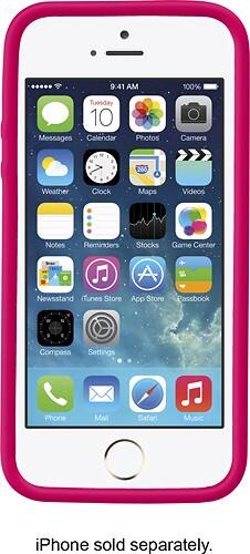 Alt View 2. Isaac Mizrahi New York - Floral Case for Apple® iPhone® SE, 5s and 5 - Pink/White.