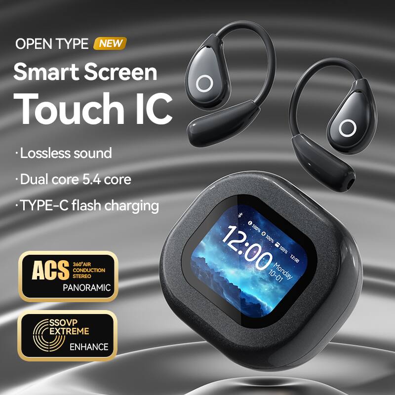 OPEN TYPE NEW  
Smart Screen Touch IC  
- Lossless sound  
- Dual core 5.4 core  
- TYPE-C flash charging  

ACS  
360° AIR CONDUCTION STEREO  
PANORAMIC  

SSOVP EXTREME ENHANCE