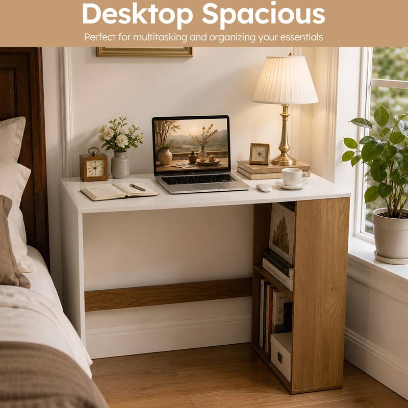 Desktop Spacious  
Perfect for multitasking and organizing your essentials