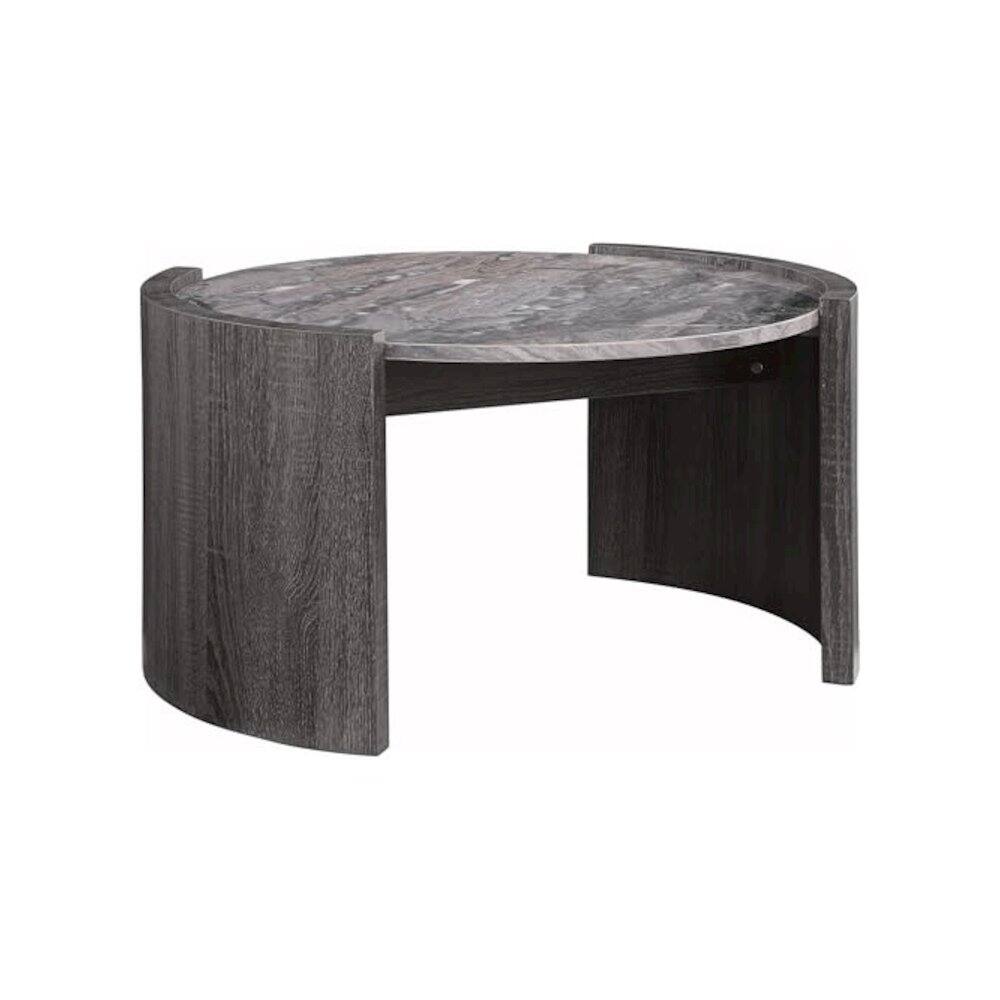 Back. Coaster Co. of America - Gladstone 2-piece Coffee and End Table Set Distressed Grey - Distressed Grey.