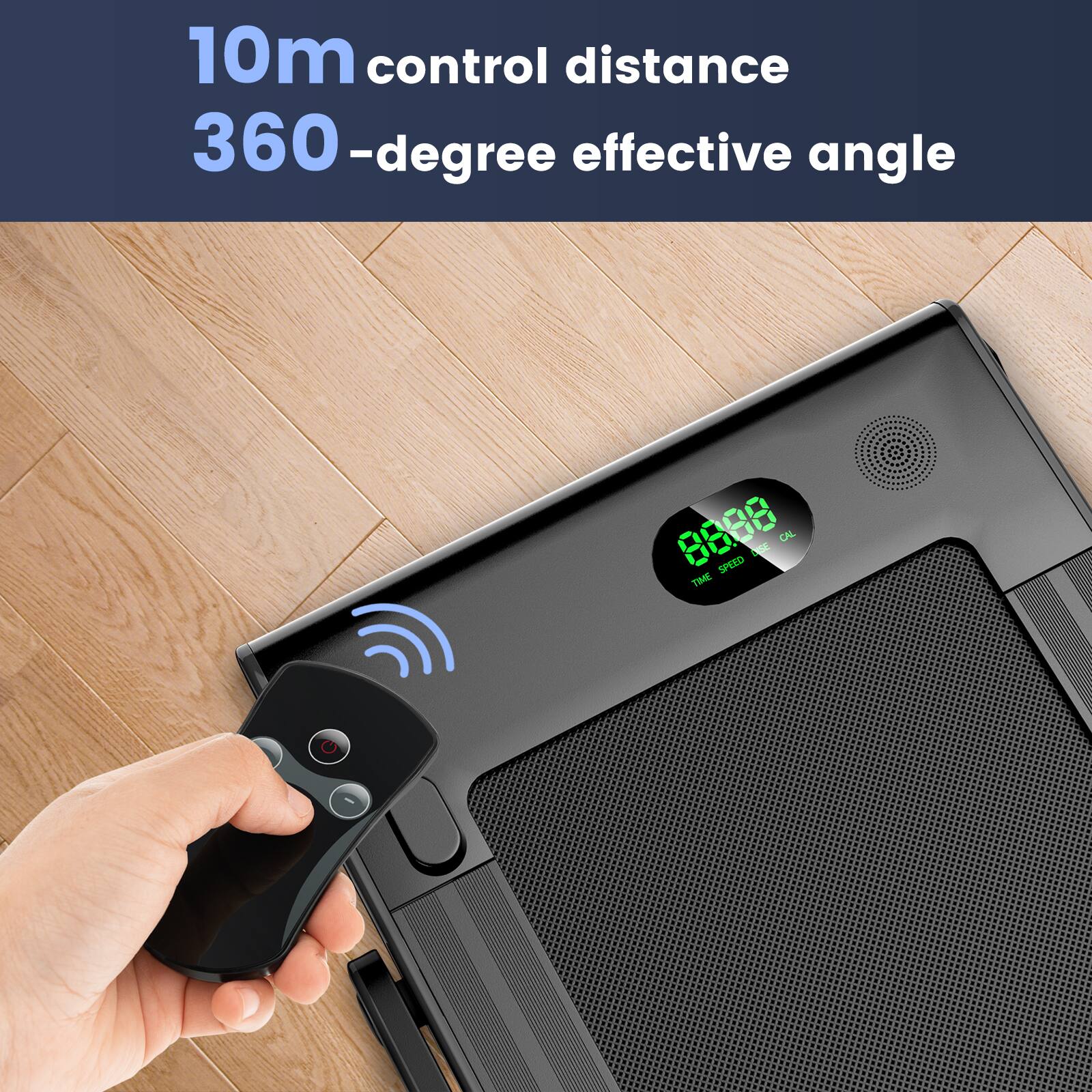 10m control distance  
360-degree effective angle