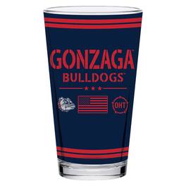 Indigo Falls - Gonzaga Bulldogs 16oz. OHT Military Appreciation Pint Glass - Multicolor