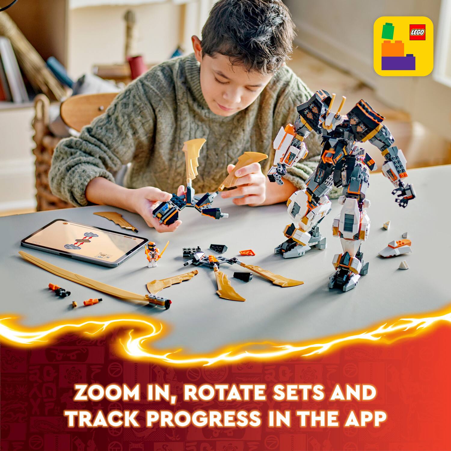 LEGO 20 AR ZOOM IN, ROTATE SETS AND TRACK PROGRESS IN THE APP