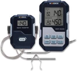 Maverick - Long Range Wireless Remote Cooking Thermometer, Dual Probe - Black/Grey