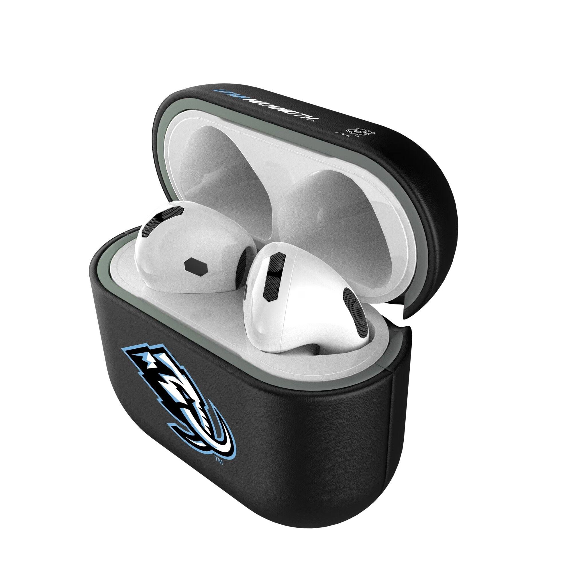 Alt View 1. Keyscaper - Utah Mammoth Utah Mammoth Insignia AirPods 4th Generation Case Cover - No Size - Black.