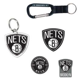 WinCraft - Brooklyn Nets 5-Pack Key Ring and Fridge Magnet Set - Multicolor