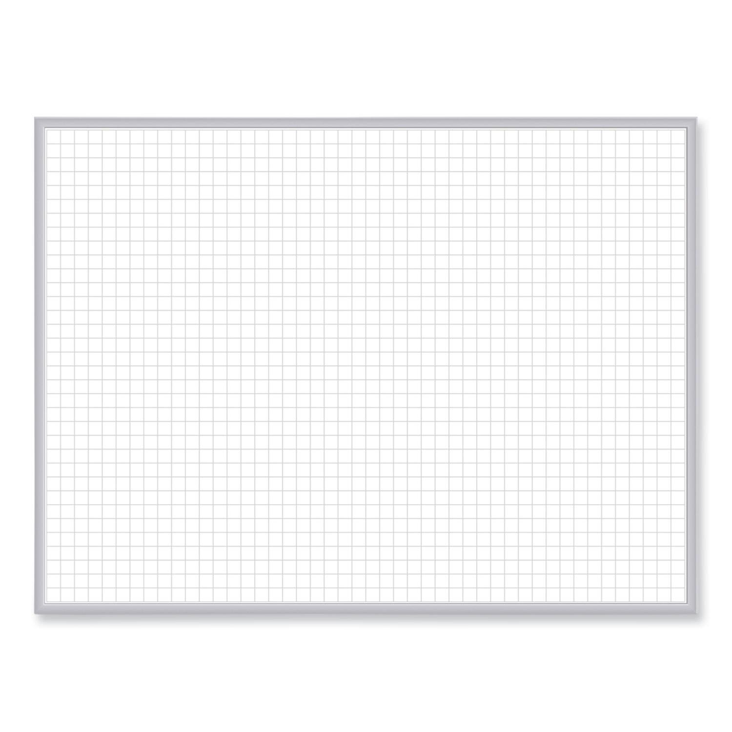 Front. Ghent - Non-Magnetic Whiteboard with Aluminum Frame, 36" x 23.81", White Surface, Satin Aluminum Frame.