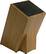 Front Standard. Kapoosh - Knife and Utensil Storage Block - Brown.