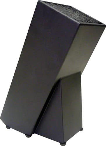 Front Standard. Kapoosh - Knife and Utensil Storage Block - Black.