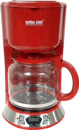  Better Chef - 12-Cup Coffeemaker - Red