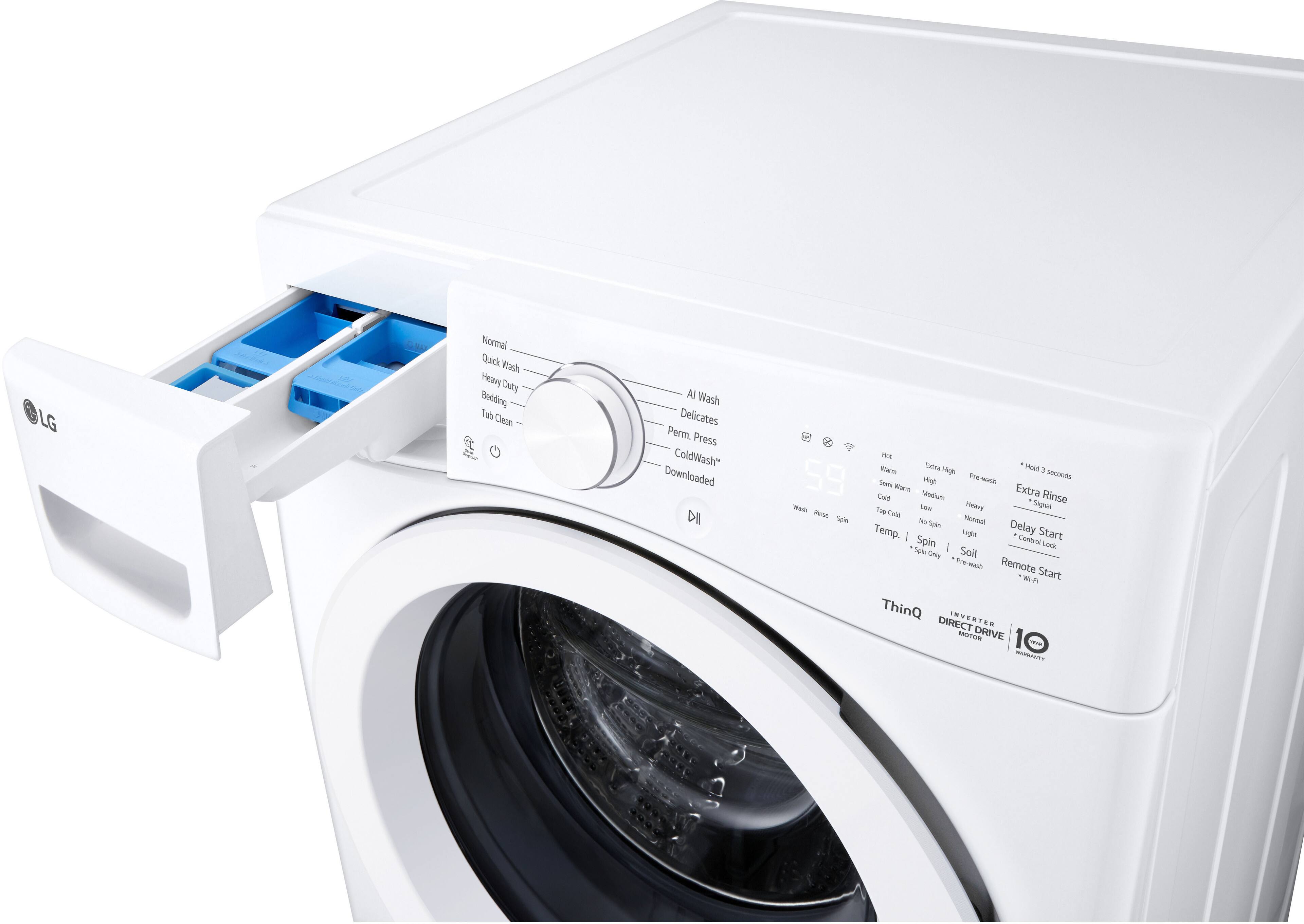 LG JARA

Normal Quick Wash Heavy Duty Bedding Tub Clean AI Wash Delicates Perm. Press ColdWash

Downloaded

59 Pre-wash seconds

Seri High - Extra Cold I Medium Rinse - Dep LO very Signal Ree Cd Same - Normal Spin Delay Temp. - Light Control Start Spin - Lock Spin bely Soil Pre-mash Remote W Start ThinQ INVERTIE DIRECT - DRIVE

ddn