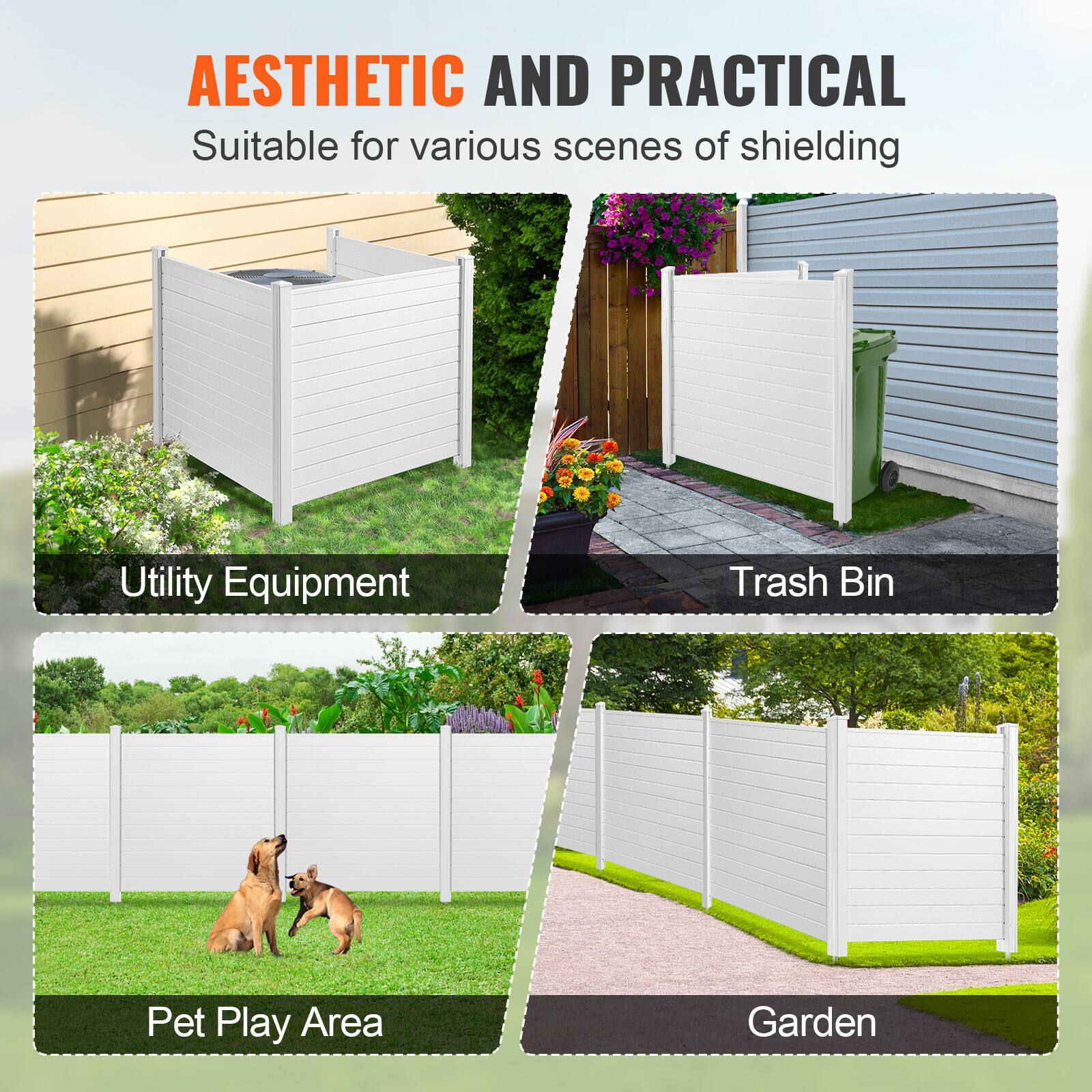 AESTHETIC AND PRACTICAL
Suitable for various scenes of shielding
Utility Equipment
Trash Bin
Pet Play Area
Garden