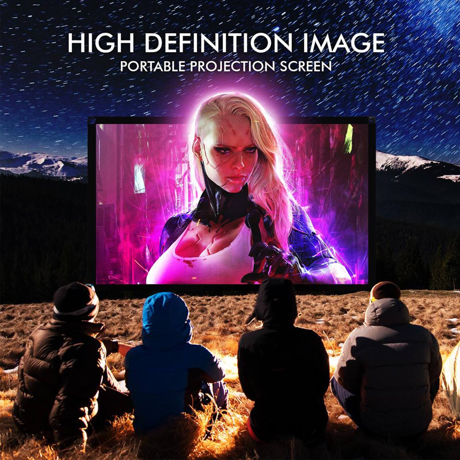 HIGH DEFINITION IMAGE  
PORTABLE PROJECTION SCREEN