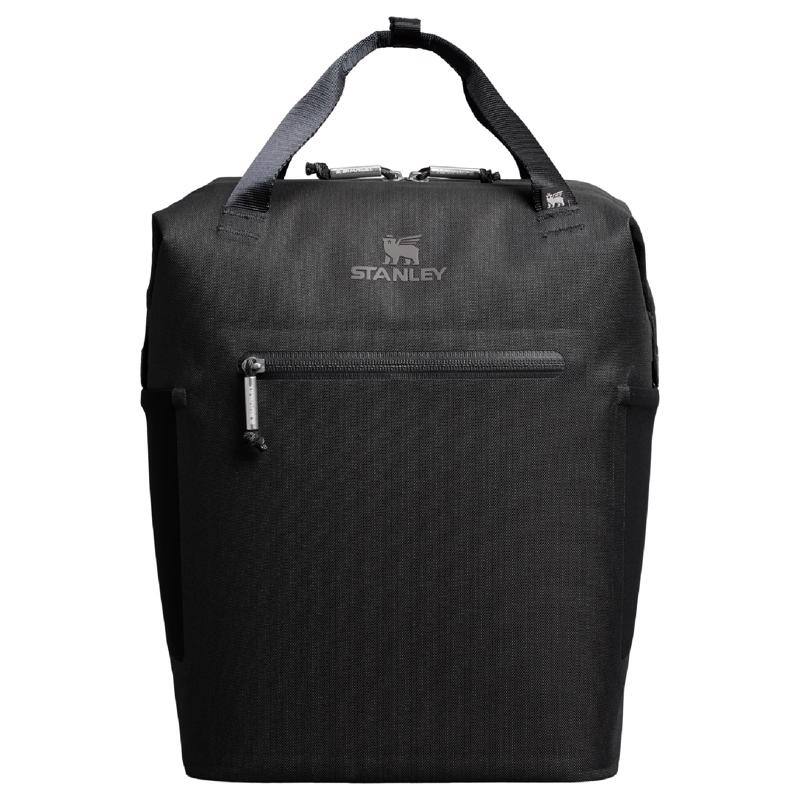 Front. Stanley - The All Day Madeleine Mini Black 14 qt. cap. Backpack Cooler - Black.