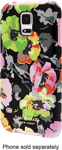 Front. Isaac Mizrahi New York - Case for Samsung Galaxy S 5 Cell Phones - Black.