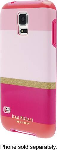 Front. Isaac Mizrahi New York - Case for Samsung Galaxy S 5 Cell Phones - Pink.
