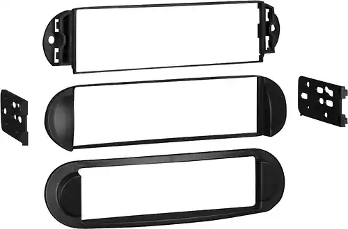 Angle. Metra - Dash Kit for Select 1998-2010 Volkswagen Beetle DIN - Black.