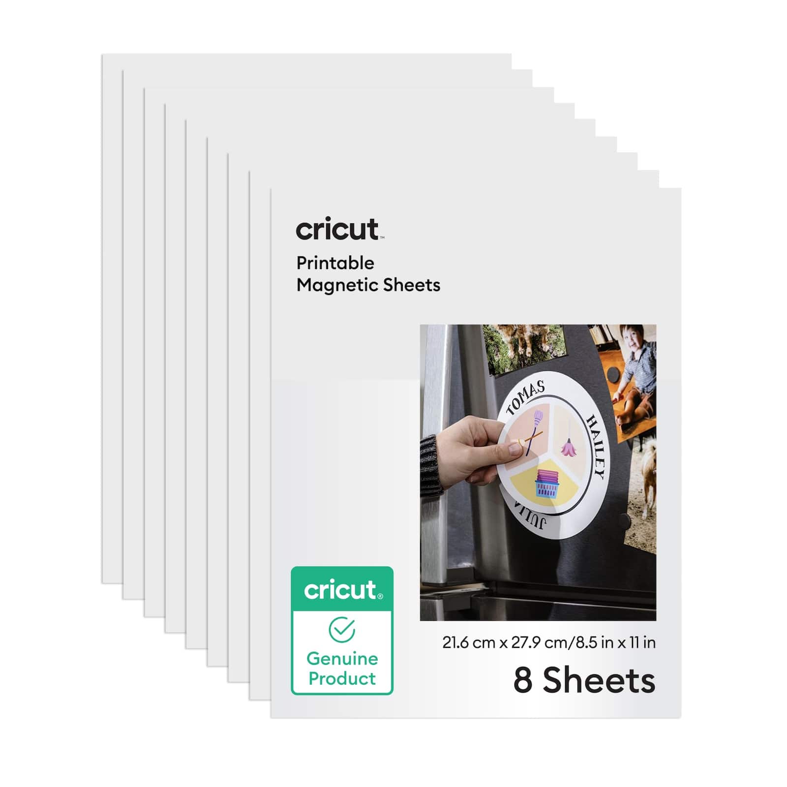 Cricut - Printable Magnet Sheets - 8.5 in x 11 in (8 ct)