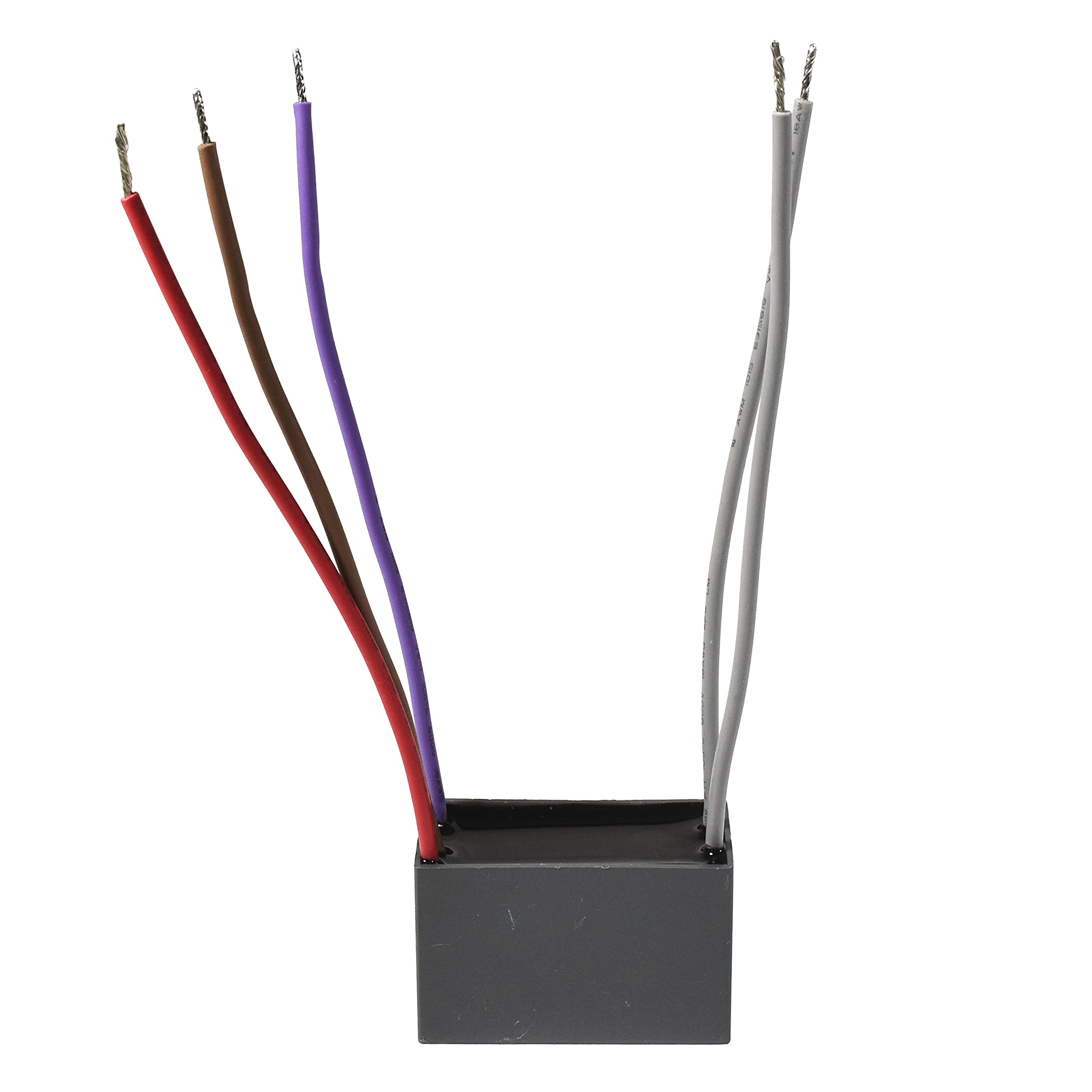 Alt View 3. HQRP - Ceiling Fan Capacitor 4/5/6 uF 5-Wire 250 VAC UL Listed for Hampton Bay CBB61.