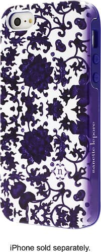  Nanette Lepore - Porcelain Ditsey Case for Apple iPhone SE, 5s and 5 - Purple