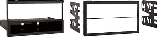 Metra - Dash Kit for Select 1994-2006 Mazda Mercedes-Benz Volvo Miata ML Class Tribute Protege 626 S40 MPV DIN DDIN - Black - Angle_Zoom