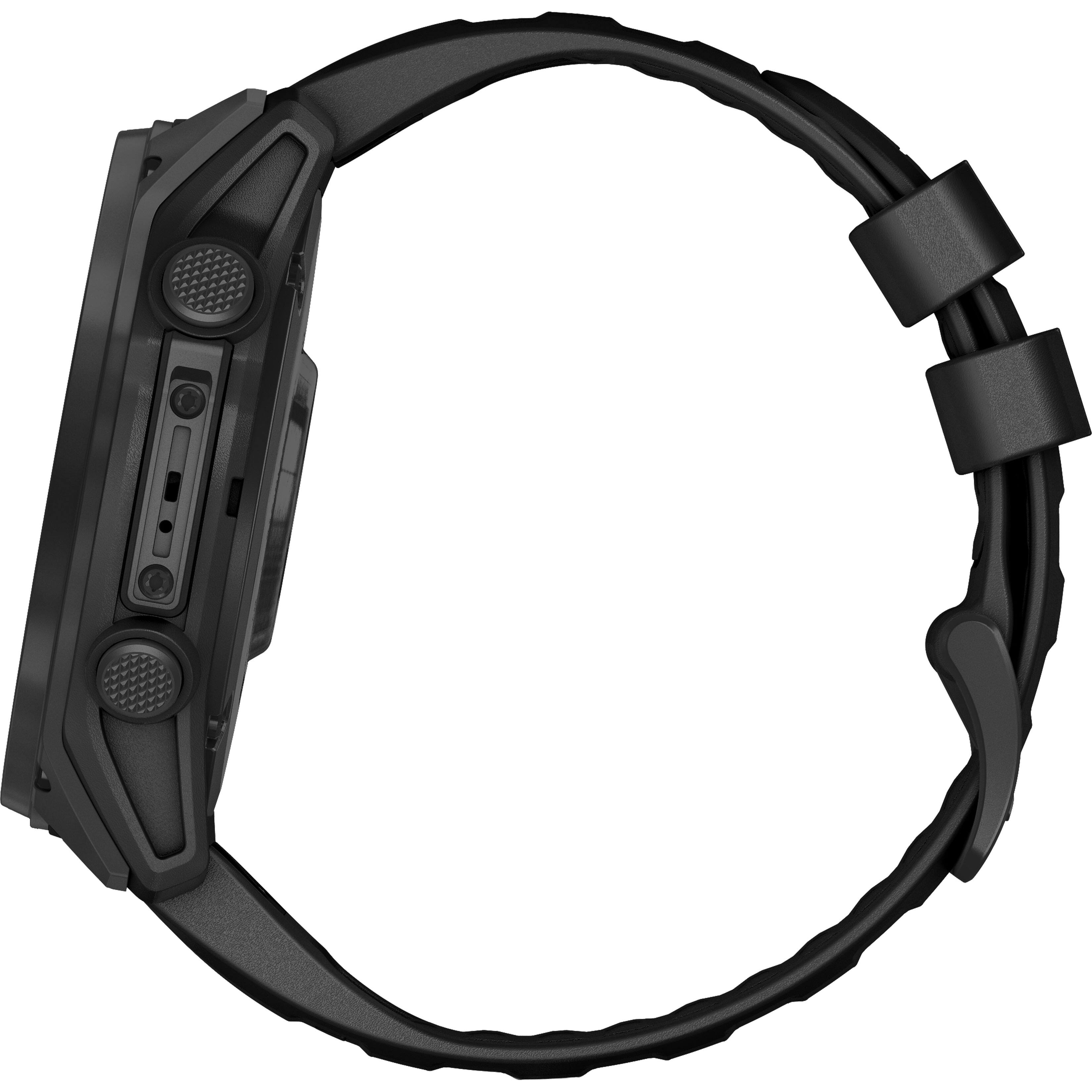 Alt View 7. Garmin - tactix 8 Solar GPS Smartwatch 51 mm Fiber-reinforced polymer with titanium rear cover - Black.