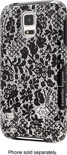 Front. Nanette Lepore - Case for Samsung Galaxy S 5 Cell Phones - Black.
