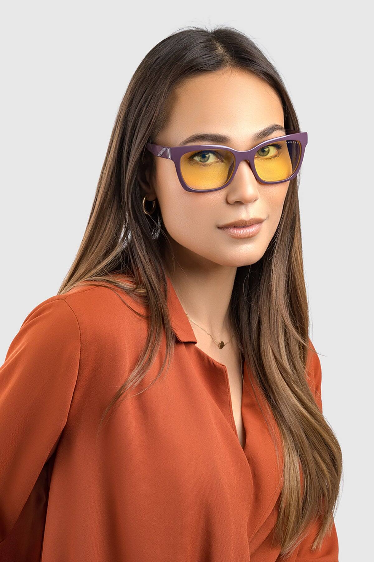 Alt View 1. GUNNAR - GUNNAR Gaming Glasses  - World of Warcraft Sylvanas, Forsaken Red, Amber Lens - Blue Light Blocking, Relieve Dry Eye - Forsaken Red.