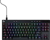 Logitech - PRO X TKL RAPID Wired Hall-Effect Gaming Keyboard with Magnetic Analog Switch and Customizable RGB Lighting for PC - Black