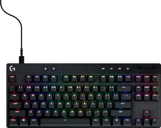 Logitech PRO X TKL RAPID Tenkeyless Corded Magnetic Analog Switch