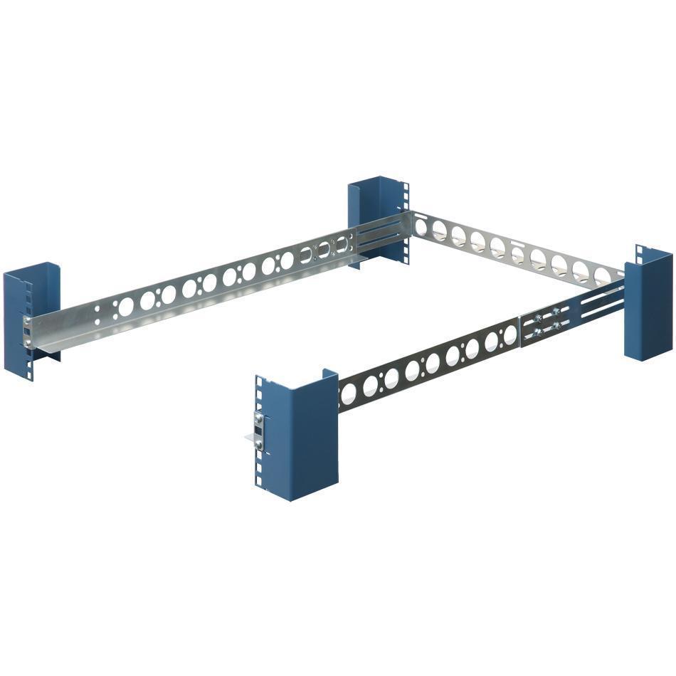 Front. RackSolutions - RackSolutions 1U Universal Rail 31in Depth with Wirebar - 200 lbs Capacity, Compatible with Square, and Threaded Holes - Metallic.