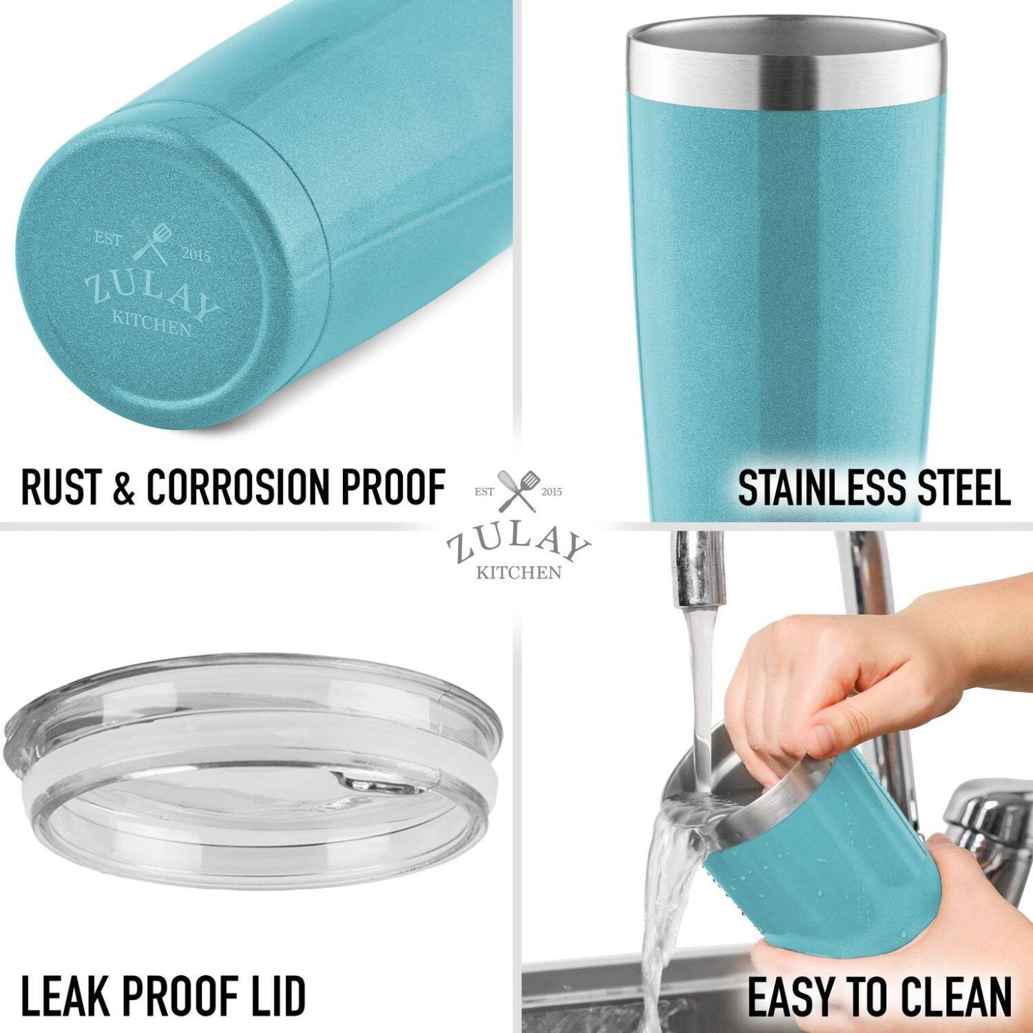 EST 2015 ZULAY KITCHEN

RUST & CORROSION PROOF

STAINLESS STEEL

LEAK PROOF LID

EASY TO CLEAN