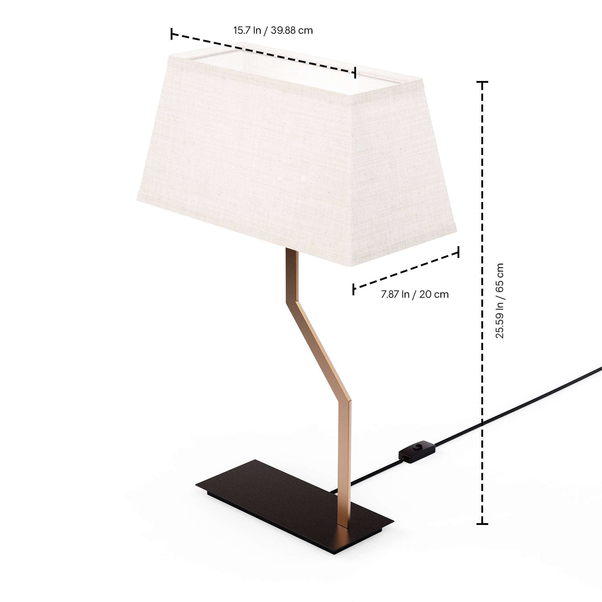 15.7 In / 39.88 cm  
7.87 In / 20 cm  
65 In / 25.59 cm