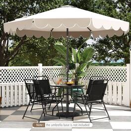 Mondawe - 10 ft Patio Market Umbrella with Crank and Tilt for Outdoor Table Patio Garden - Beige