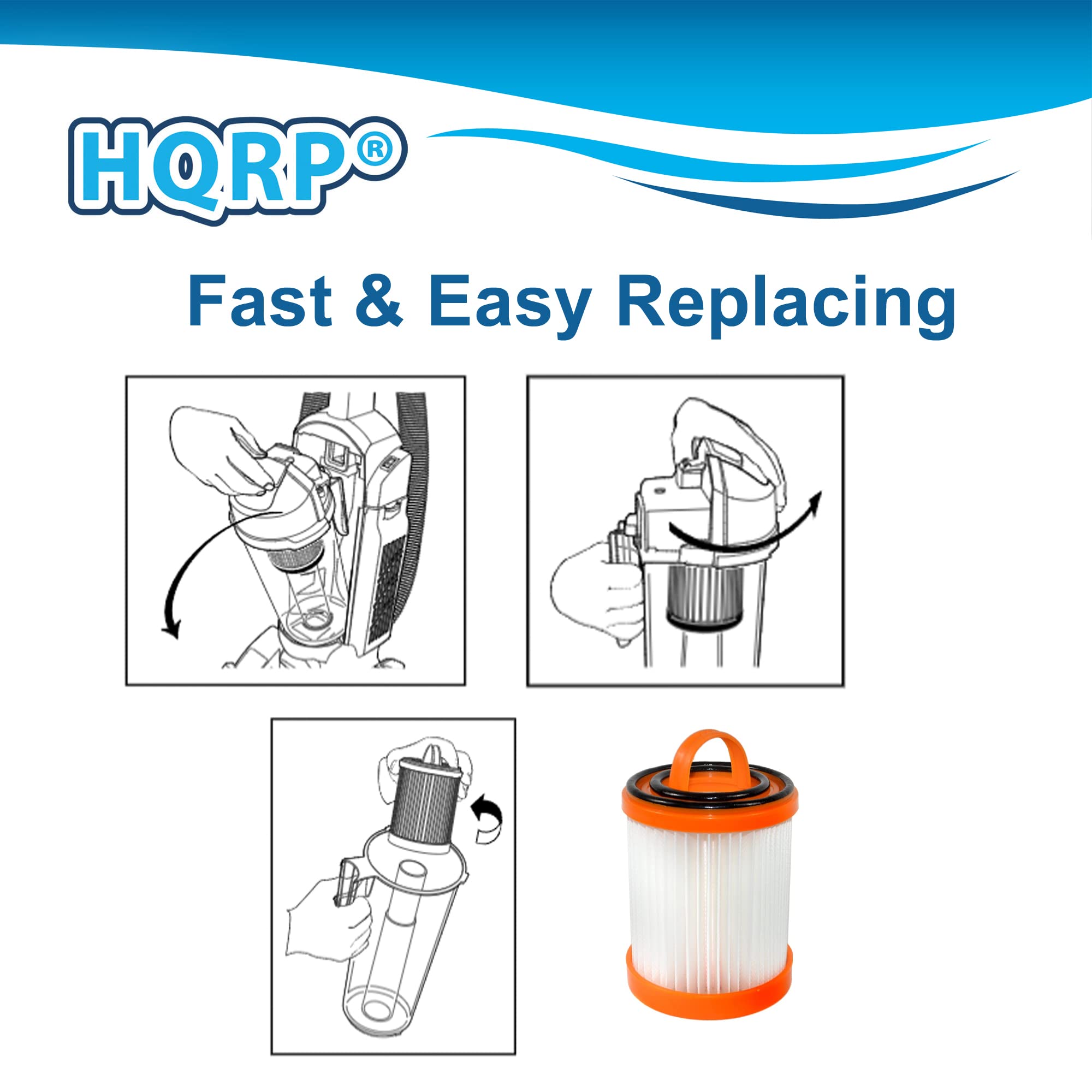 HQRP®  
Fast & Easy Replacing