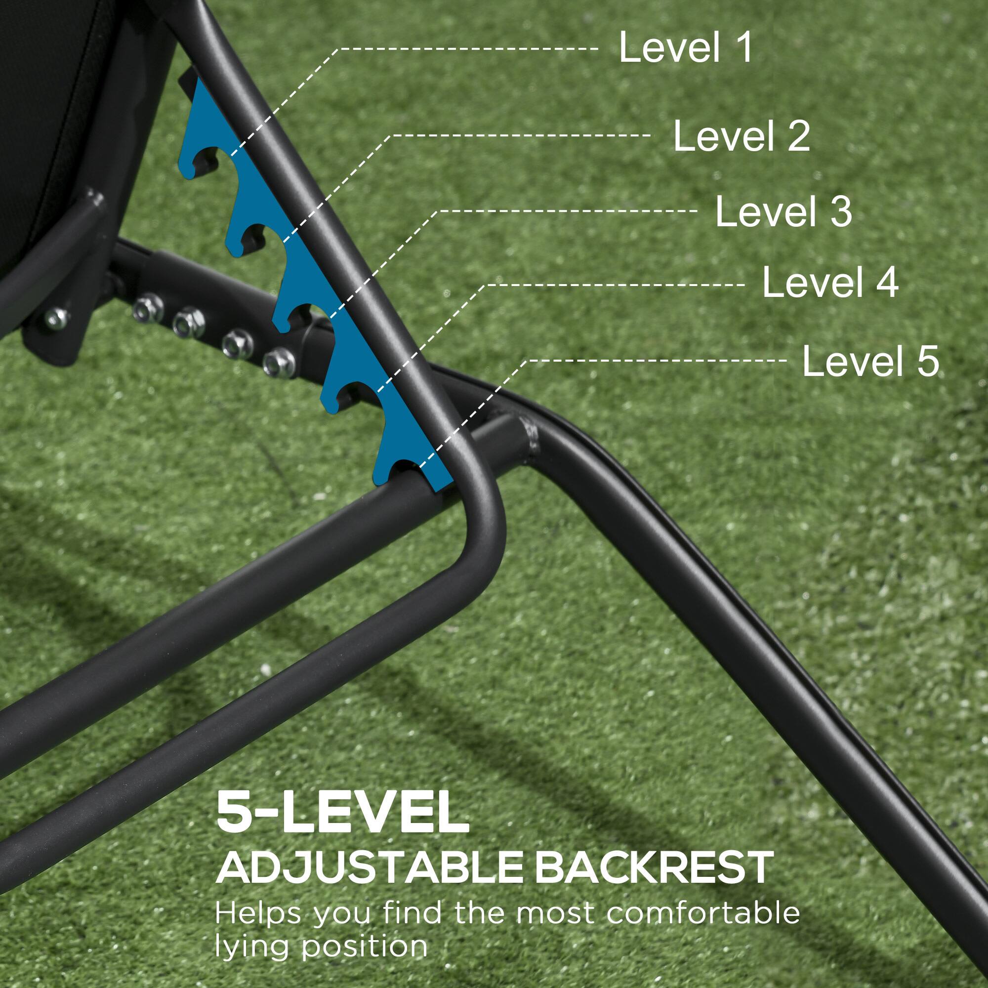 Level 1 Level 2 Level 3 Level 4 Level 5 5-LEVEL ADJUSTABLE BACKREST Helps you find the most comfortable lying position
