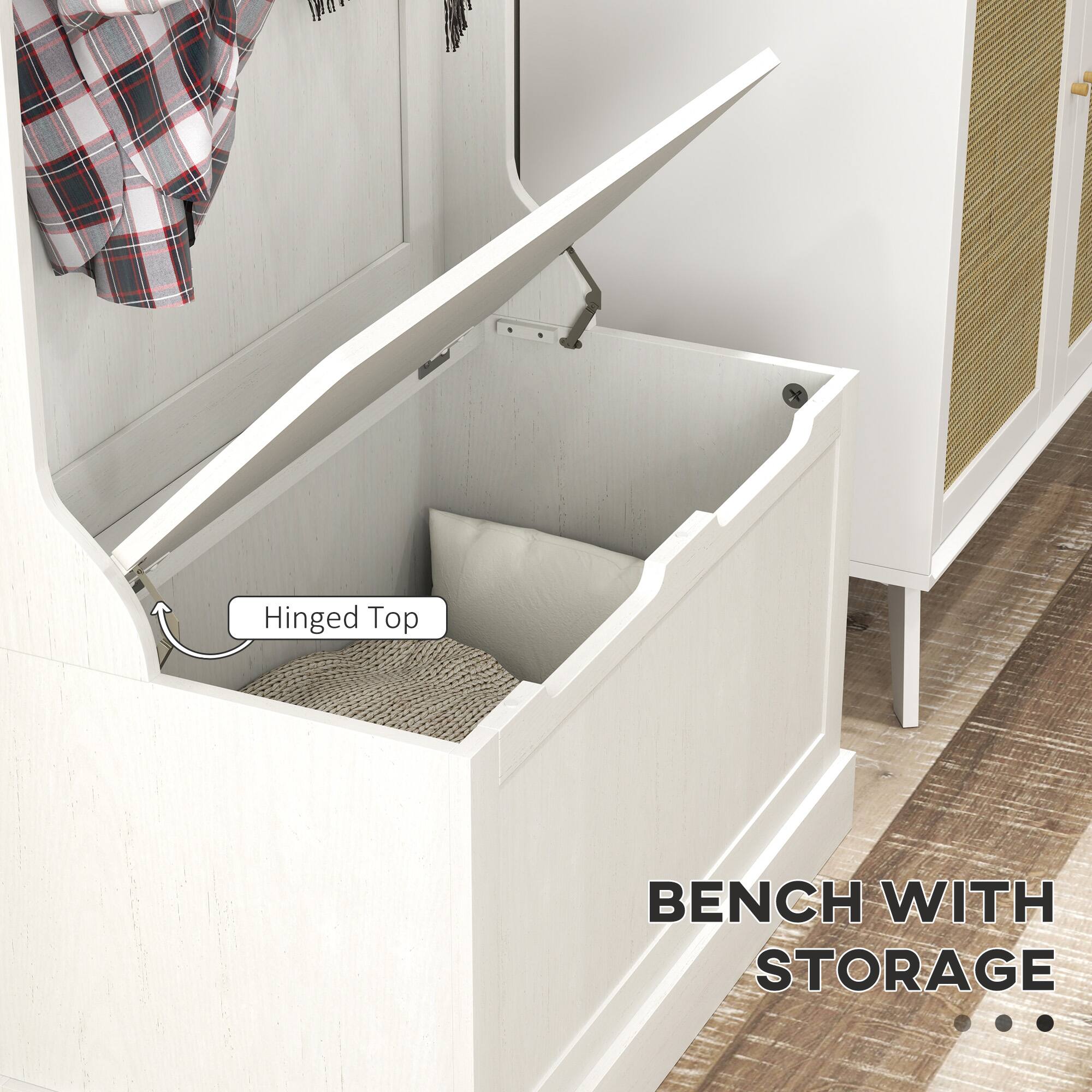 1 pr Hinged Top BENCH WITH STORAGE