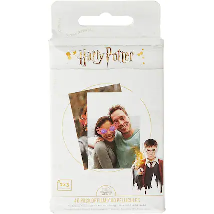 Harry Potter forbidden forest forbidden
2x3 WIZARDING WORLD
40 PACK OF FILM / 40 PELLICULES
ZINK Lifeprint Printer Technology Peel & Stick No Ink Needed!
Pour imprimante Lifeprint | Technologie ZINK | Auto-collant | Pas d'encre requise