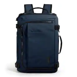Bagsmart - Blast 28L Travel Backpack fit 17 Inch Laptop Backpack with USB Port for Airplane Travel - Navy Blue
