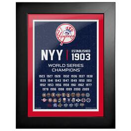Mustang Drinkware - New York Yankees 27-Time World Series Champions 18'' x 14'' Empire Framed Art - Multicolor