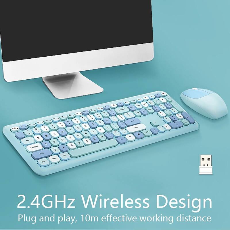 2.4GHz Wireless Design  
Plug and play, 10m effective working distance
