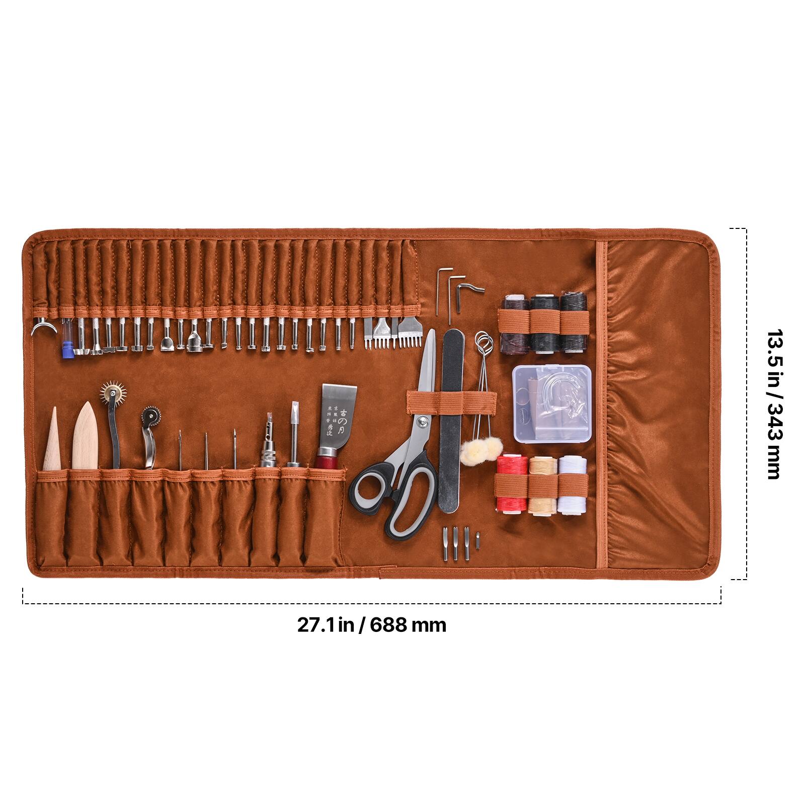 - 27.1 in / 688 mm
- 13.5 in / 343 mm