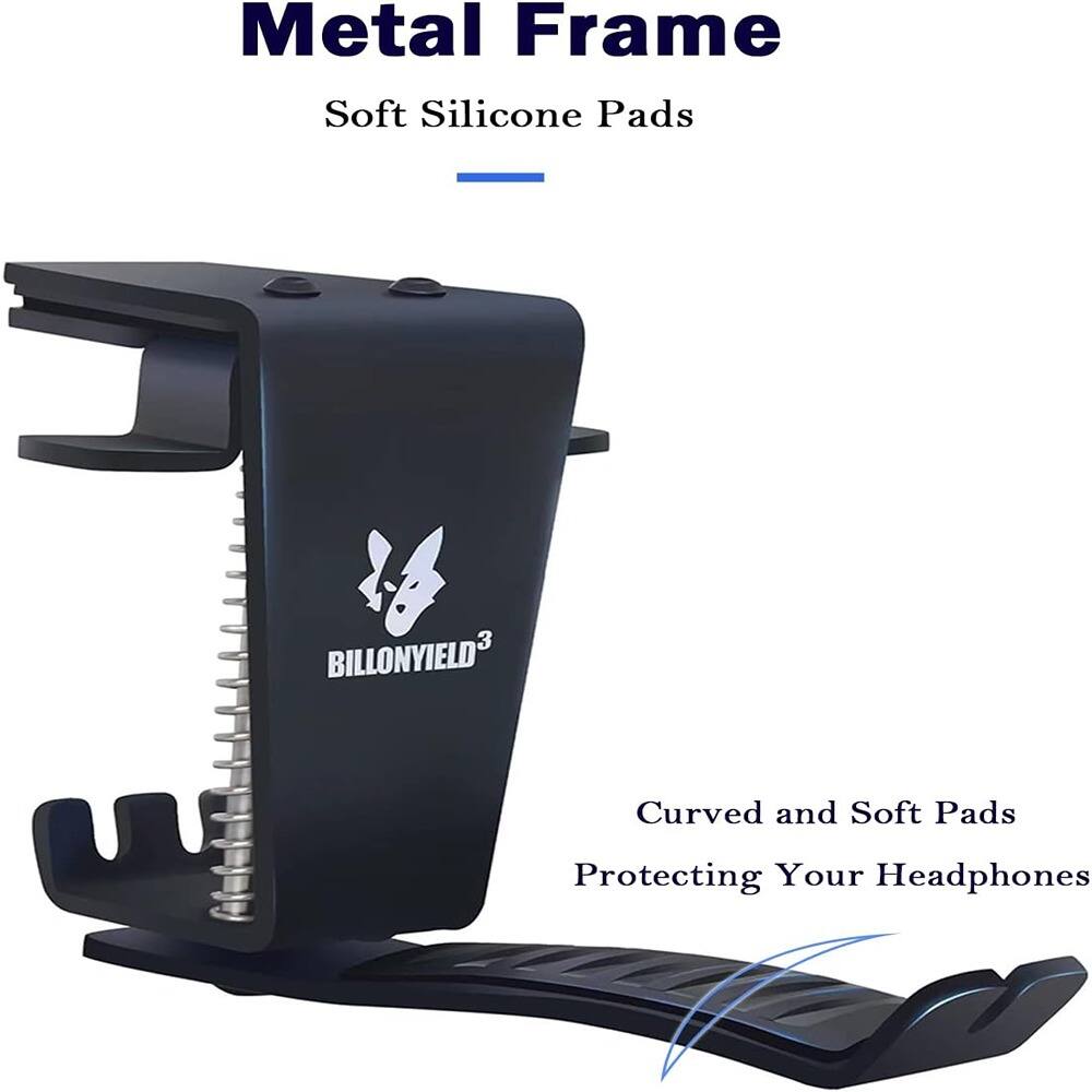 Metal Frame  
Soft Silicone Pads  

BILLONYIELD³  

Curved and Soft Pads  
Protecting Your Headphones