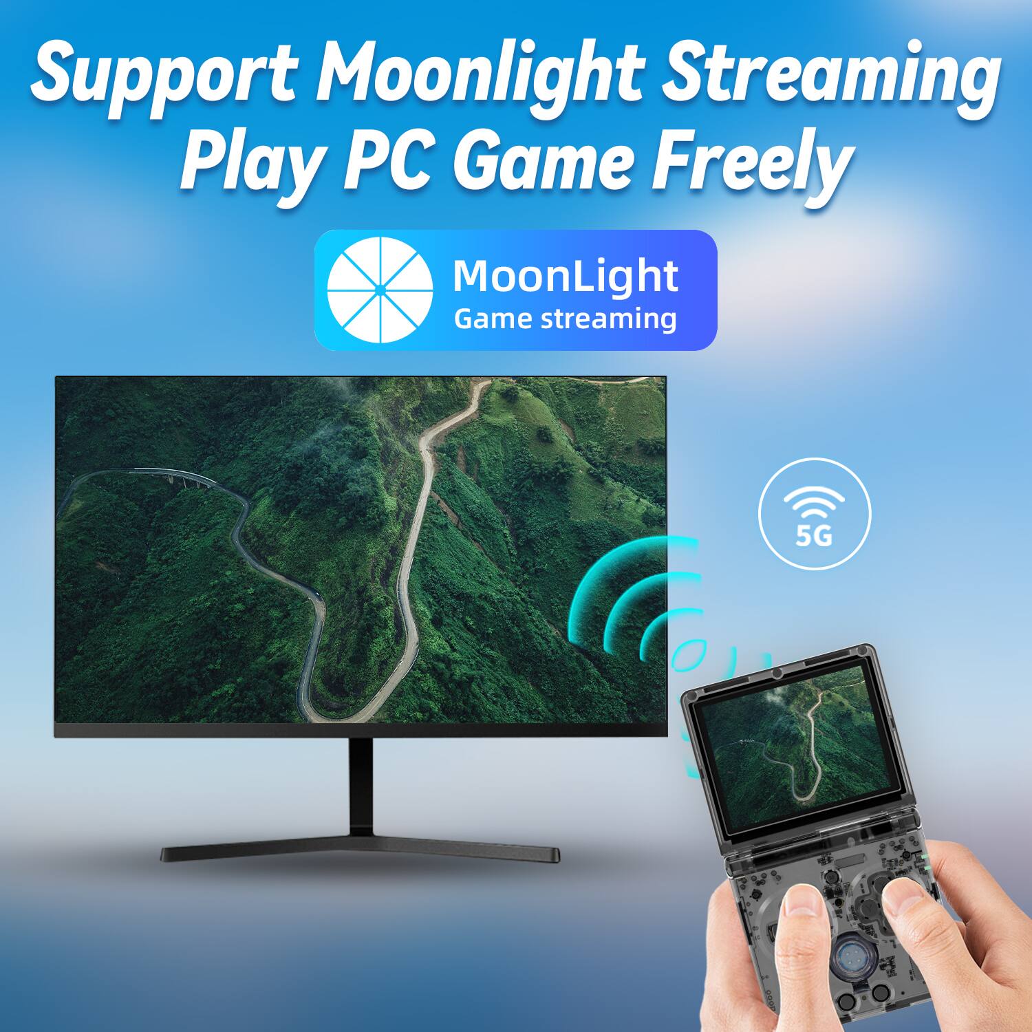 Moonlight Game streaming, Support Moonlight Streaming, Play PC Game Freely, 5G