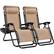 Front. Best Choice Products - Best Choice Products Set of 2 Zero Gravity Lounge Chair Recliners for Patio, Pool w/ Cup Holder Tray - Sand - Sand.