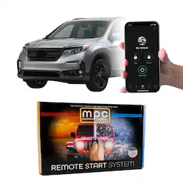 MPC - Remote Start Kit for Honda Pilot 2016–2022 Push-to-Start (Smartphone Control, Semi Plug-and-Play) - Black