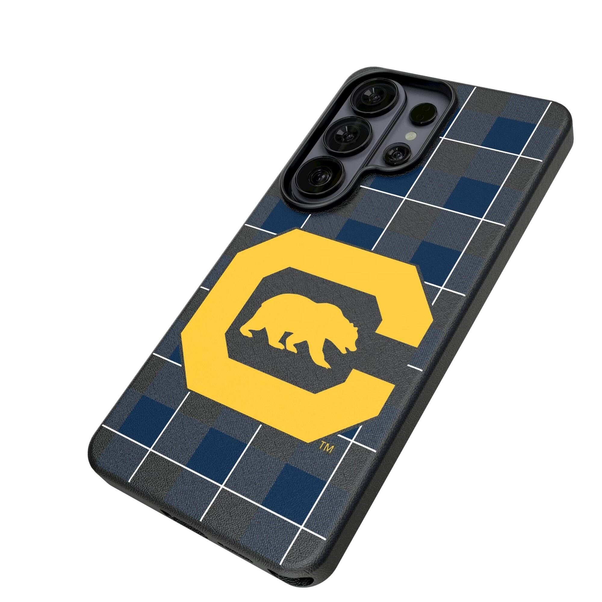 Alt View 1. Keyscaper - Cal Bears Walking Bear Galaxy Magnetic Bump Case - S25 Ultra - Black.