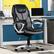 Angle. Serta - Amplify Work or Play Ergonomic High-Back Faux Leather Swivel Executive Chair with Mesh Accents - Black and Gray.